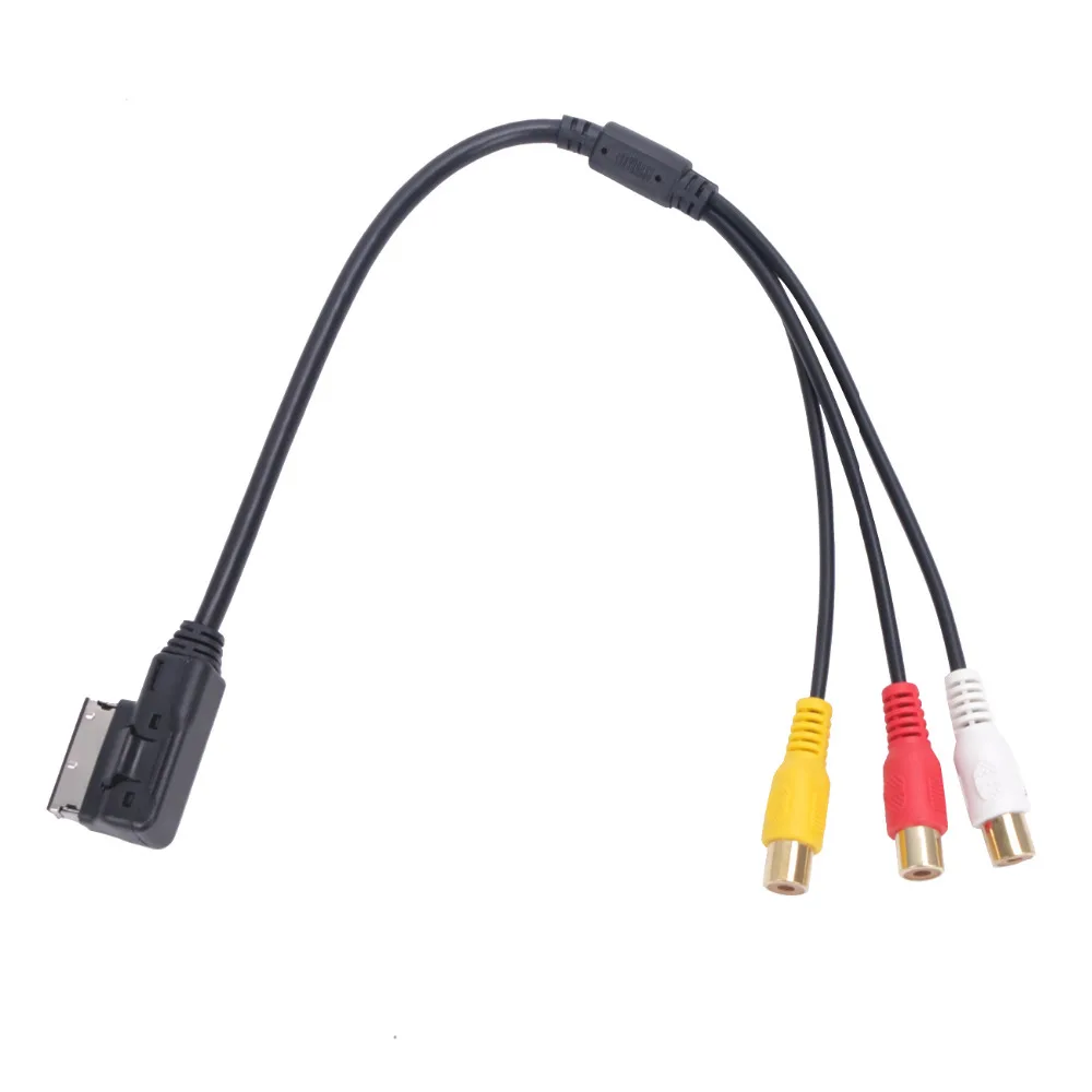 Ами MMI RCA 3RCA DVD видео аудио Вход Aux кабель Провода для VW Audi A3 A4 A6 A7 A8 q5 Q7 R8 car-ba65 C/5 |