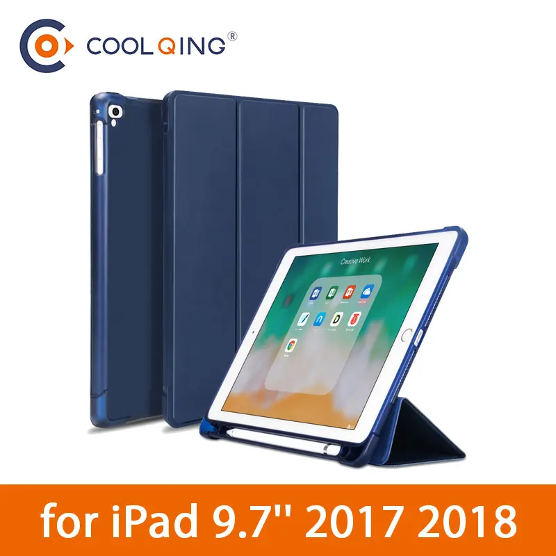ТПУ мягкий чехол для планшетов iPad 9 7 2017 2018 защитный трехслойный планшета с