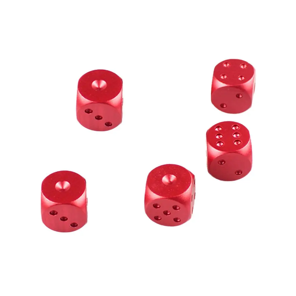 10 шт. 6 сторонние игральные кости с коробкой для хранения сплава D & D6 кубики