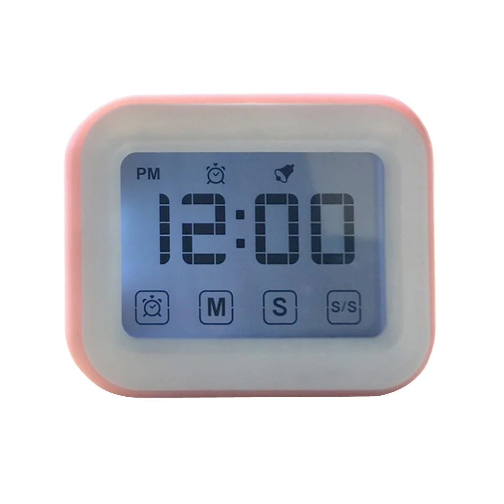 Minutes/Sec/Hour Kitchen Timer Cooking Analog Count Alarm Clock Battery Power LCD Touch Screen | Дом и сад