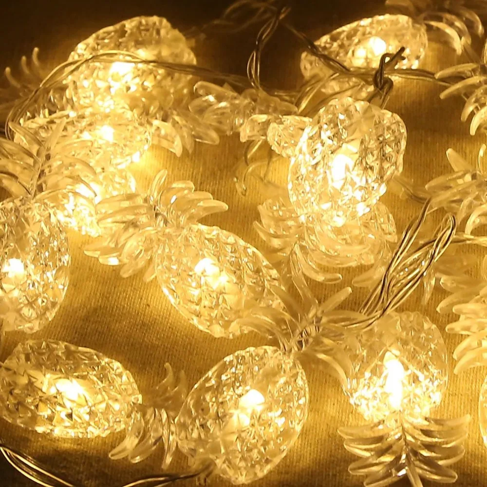 2.2M Pineapple LED Lighting Strings Fairy String Wire Light Battery Powered 20 Heads Garland for Wedding Party Decoration | Освещение