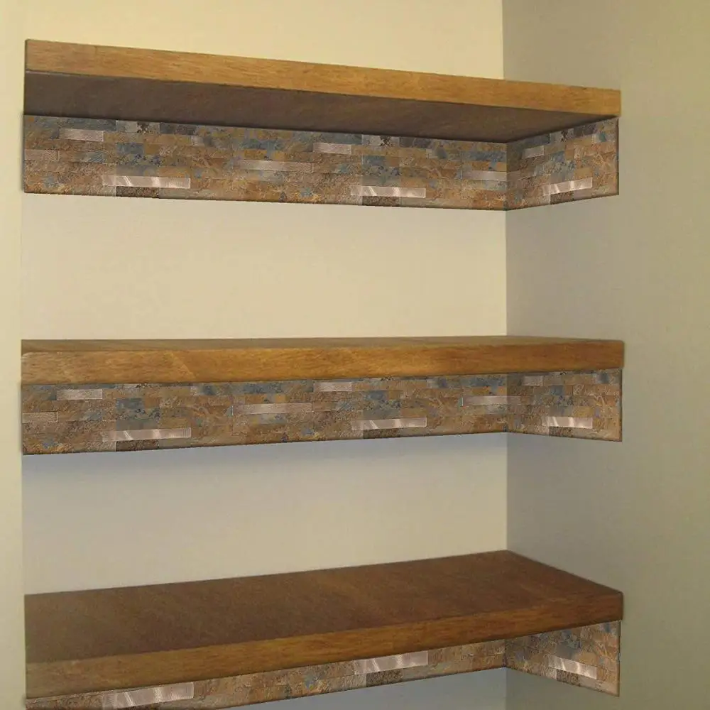 Vividtiles очистка и палочка каменная плитка-металлический деревянный квадратный