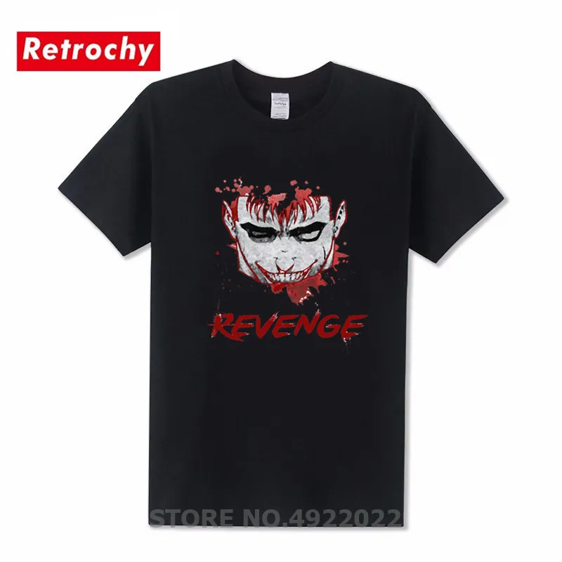 Футболка Berserk Revenge Manga Guts летняя модная брендовая одежда Мужская хлопковая