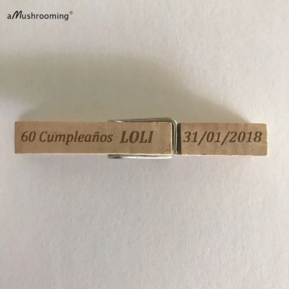 100 на заказ день рождения зажимы с отделением для карт подарок деревянные