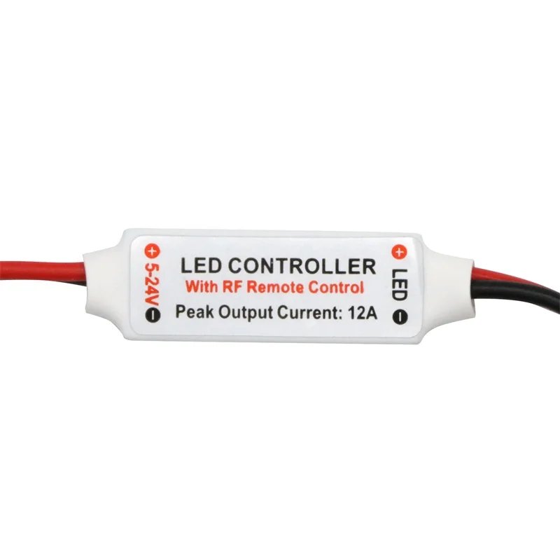

SZYOUMY MINI 11 Key Remote LED Controller DC 5-24V 11 Keys Mini LED Dimmer For Single Color LED Strip,Small Led Controller