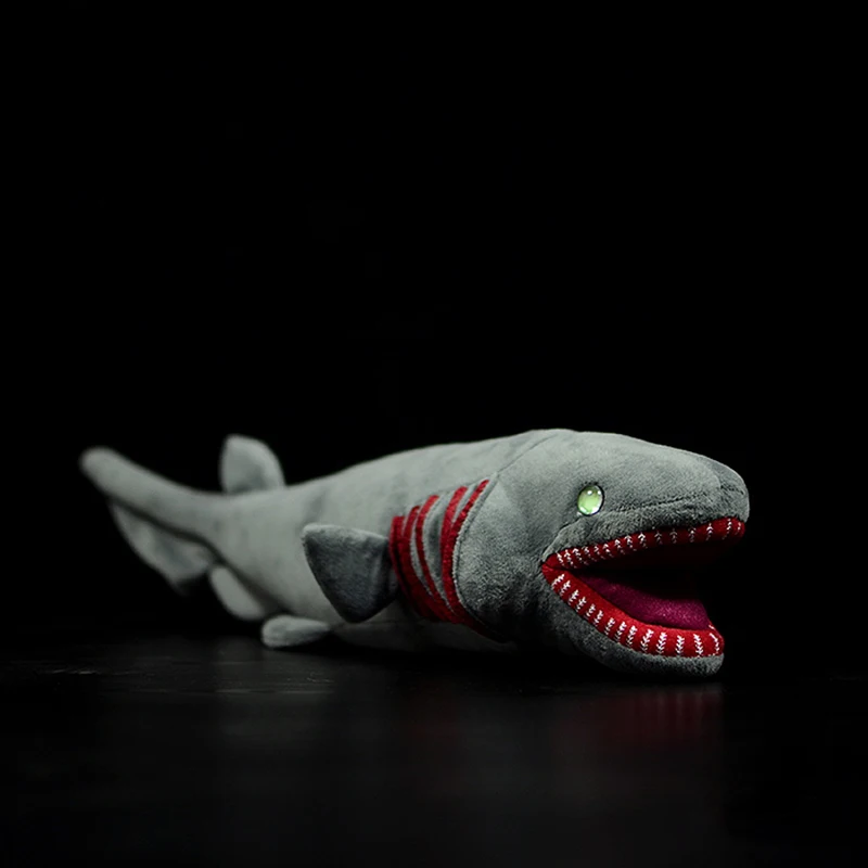 Frilled Shark 52 см длина Реалистичная Охлажденная плюшевая игрушечная Акула мягкая шестижильная Акула Плюшевые реалистичные морские животные мягкие игрушки подарок для детей - Цвет: Frilled Shark