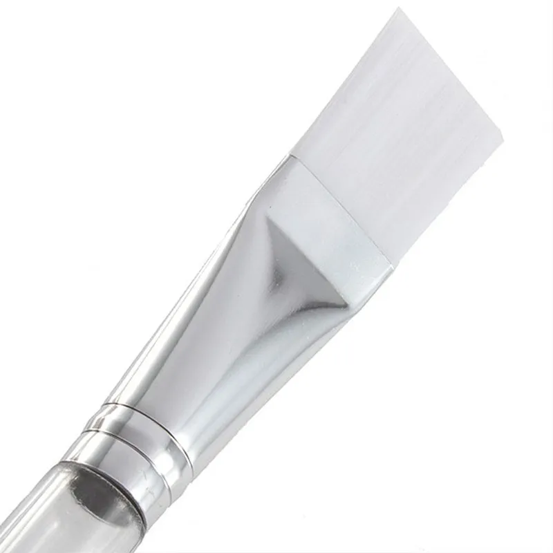 ELECOOL 1Pc Mud Mask Applicator Brush Facial Mask Brush Face Treatment Makeup Tool with Clear Plastic Handle Pincel Maquiagem