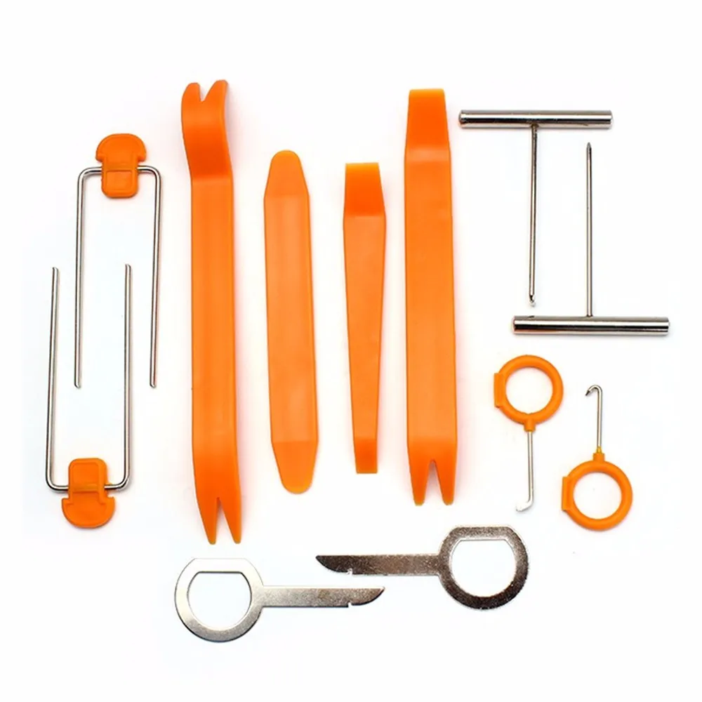 Plastic Auto Dismantle Tools Kit Car Radio Door Clip Panel Trim Dash Audio Removal Installer Pry Kit Refit Set 2