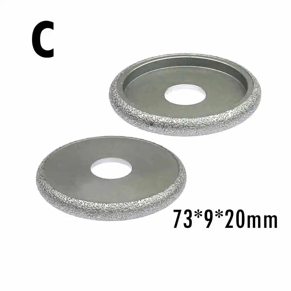 C shape 1 шт. Паяные алмазные шлифовальные круги Demi-bullnose Вакуумные Паяные алмазные инструменты для угловой шлифовальной машины настольная шлифовальная машина - Цвет: C shape