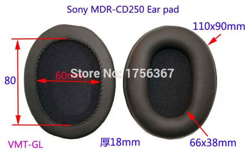 Запасные амбюшуры чехол для SONY MDR-CD250 наушники(earmuffes/амбушюр