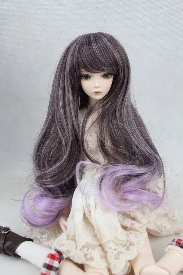 [Wamami] 97 # фиолетовый волнистый длинный парик для 1/3 SD AOD DOD DZ BJD Dollfie 8 &quot 9&quot