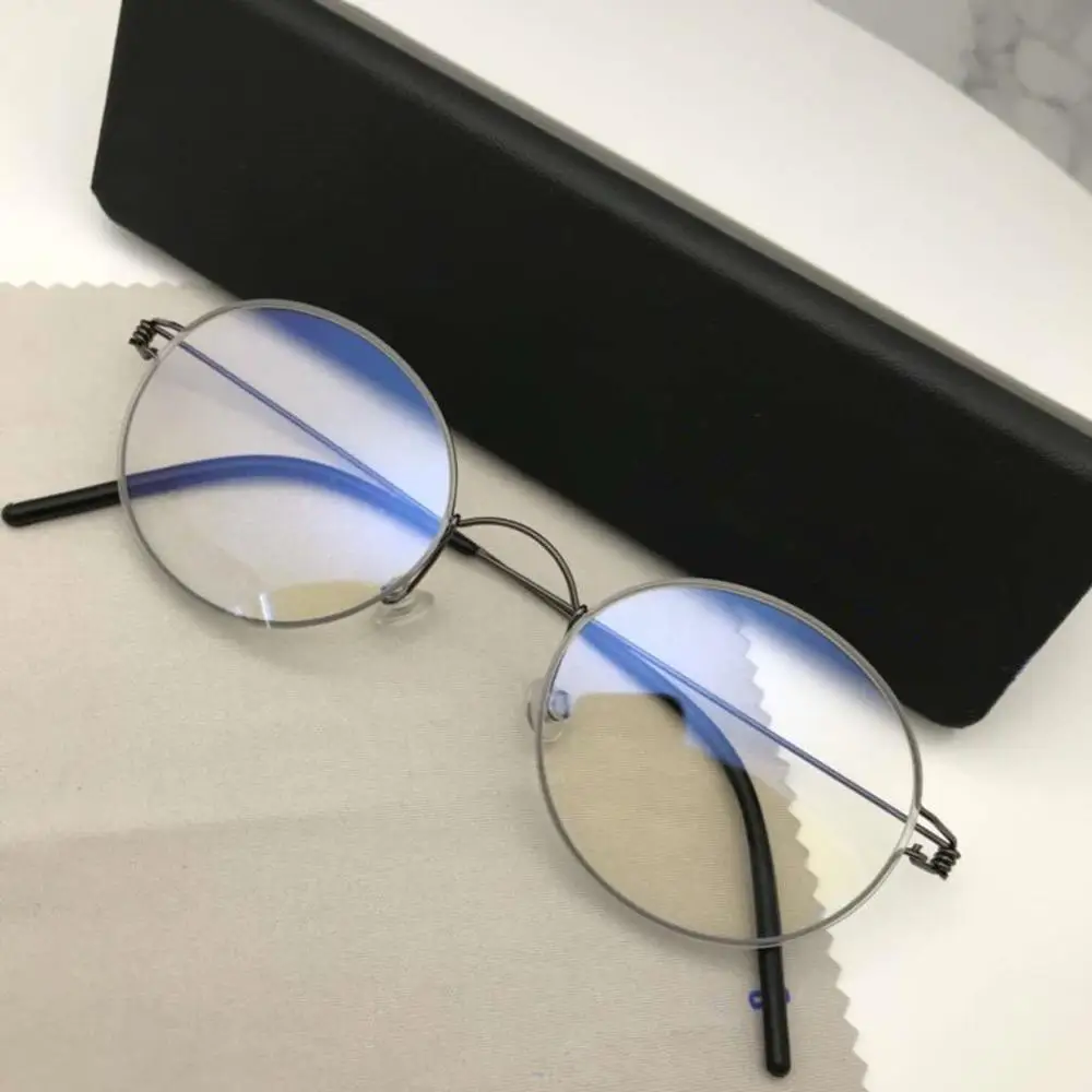 Ретро Круглые очки оправы мужские титановые очки Morten Oculos feminino Lentes Opticos Mujer gafas de