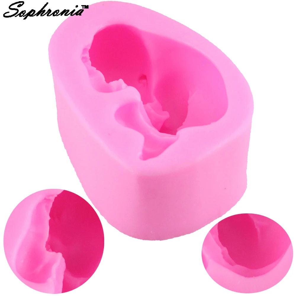 3D Sleeping Baby Candle Moulds Soap Mold Kitchen-Baking Resin Silicone Form Home Decoration DIY Clay Craft Wax-Making F1049 | Дом и сад