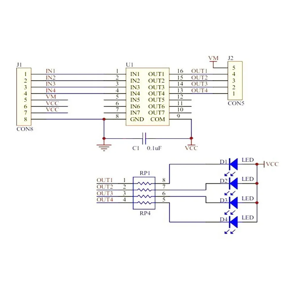 CLAITE ULN2003 Драйвер шагового двигателя доска тест модуль для Arduino AVR SMD | Электроника