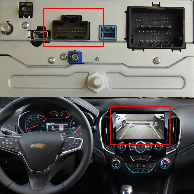 Автомобильная камера заднего вида RCA адаптер провода 20 контактов для Chevrolet Cruze Malibu