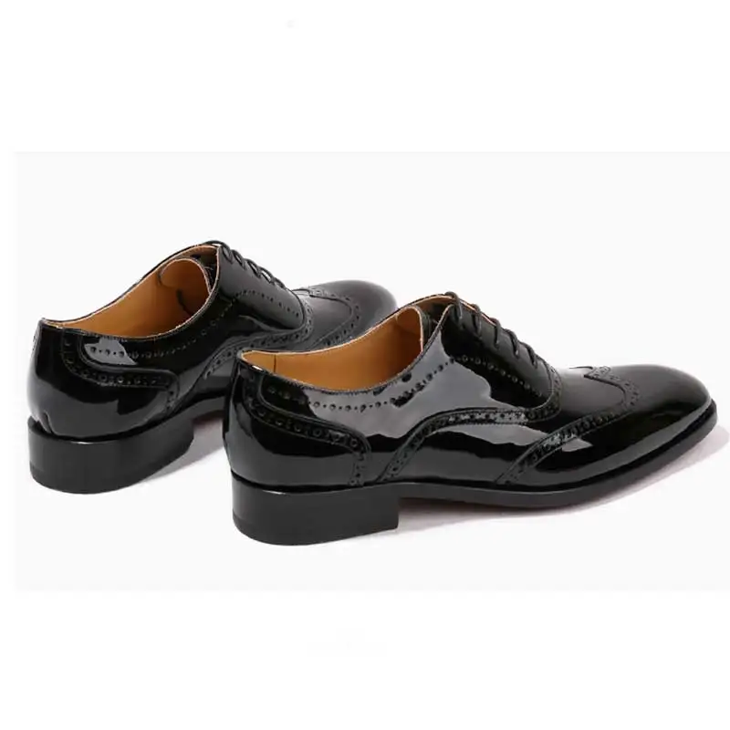 GRIMENTIN goodyear/Мужские модельные туфли на заказ роскошные черные мужские свадебные