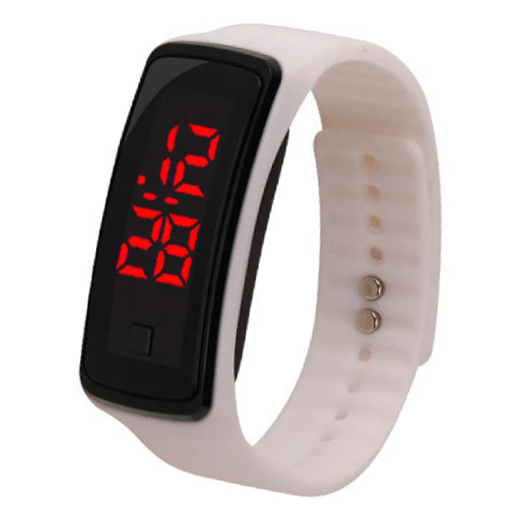 

LED Digital Display Bracelet Watch Children's Students Silica Gel Sports Wristwatch Calendar Men Watches Wrist Bayan Kol Saati