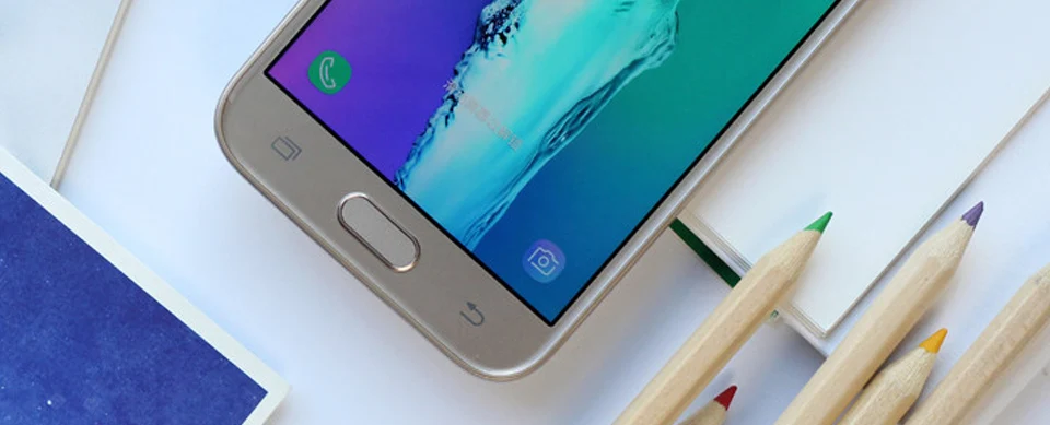 samsung Galaxy J3 J3300(), четырехъядерный, 5,0 дюймов, 2 Гб ОЗУ, 16 Гб ПЗУ, 13,0 МП, разблокированный, две sim-карты, отпечаток пальца, NFC, мобильный телефон