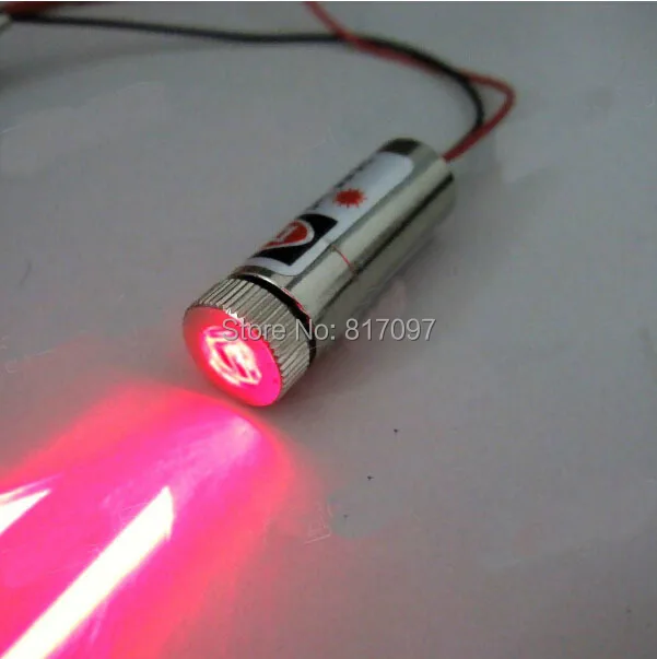 

650nm 5mW red laser module cross line dimmable w/Built-in Driving board 3V-5V voltage industrial lasers DIY laser diode Lab