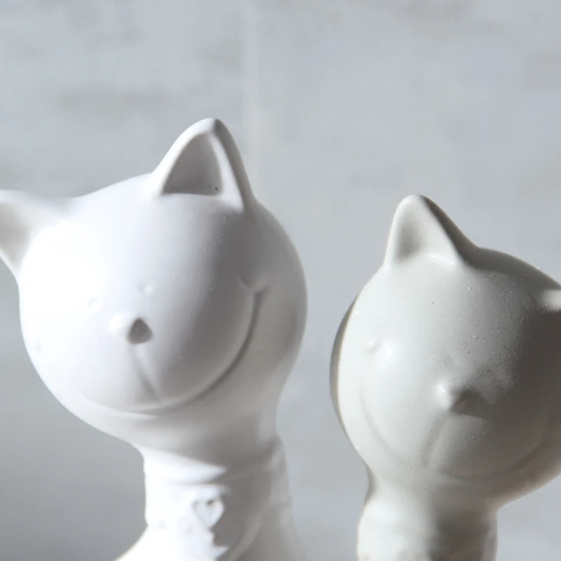 Керамические принадлежности для домашнего декора Три семейных кота аксессуары