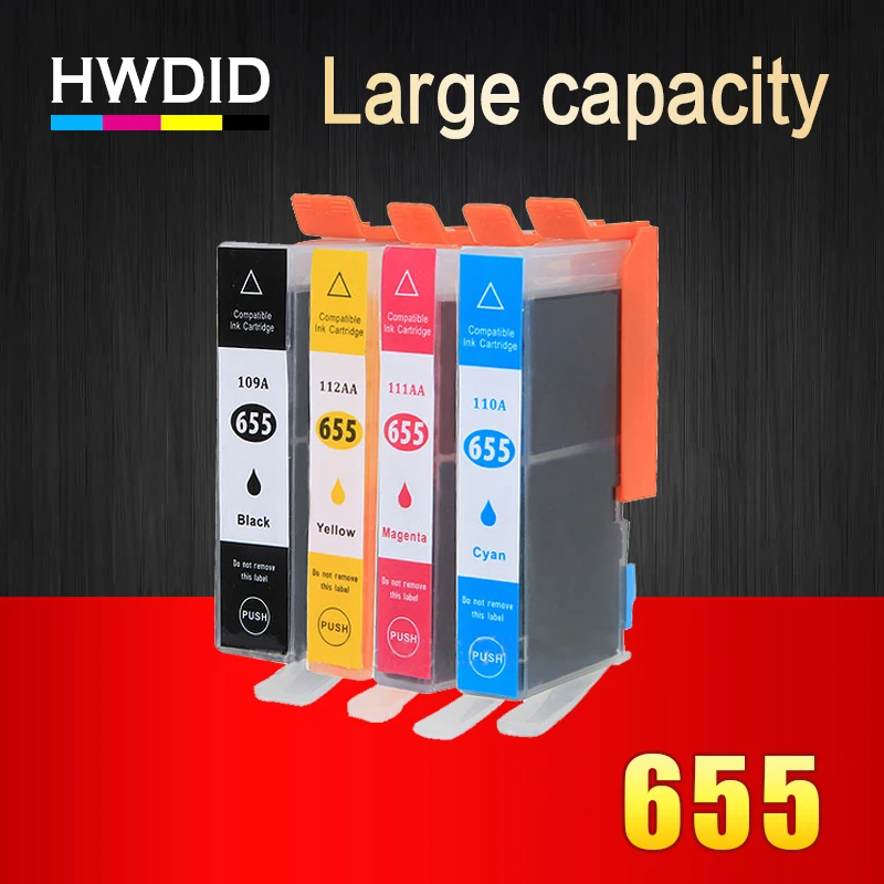 HWDID совместимый картридж с чернилами Замена для hp 655 для hp 655 CZ109AE для hp deskjet 3525 5525 4615 4625 4525 6520 6525 6625