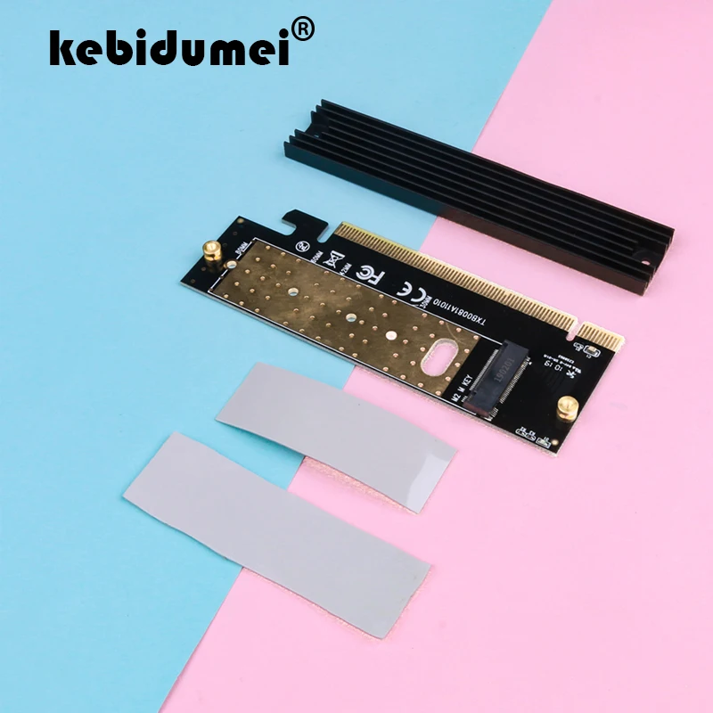Kebidumei M.2 NVMe SSD NGFF к PCIE 3 0 X16 X4 адаптер M Key интерфейс Плата расширения полная скорость