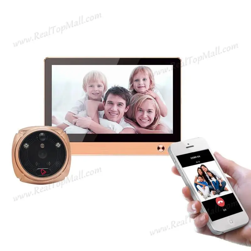 IHome 4 Беспроводной Wi Fi глазок дверные звонки домофон для умный дом системы 7