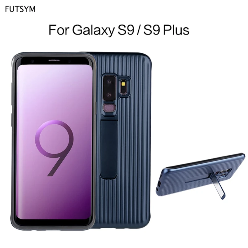 Anti-Shock Magnetic Back Cover for Samsung Galaxy S9 Plus Case Luxury 360 Shockproof Kickstand |