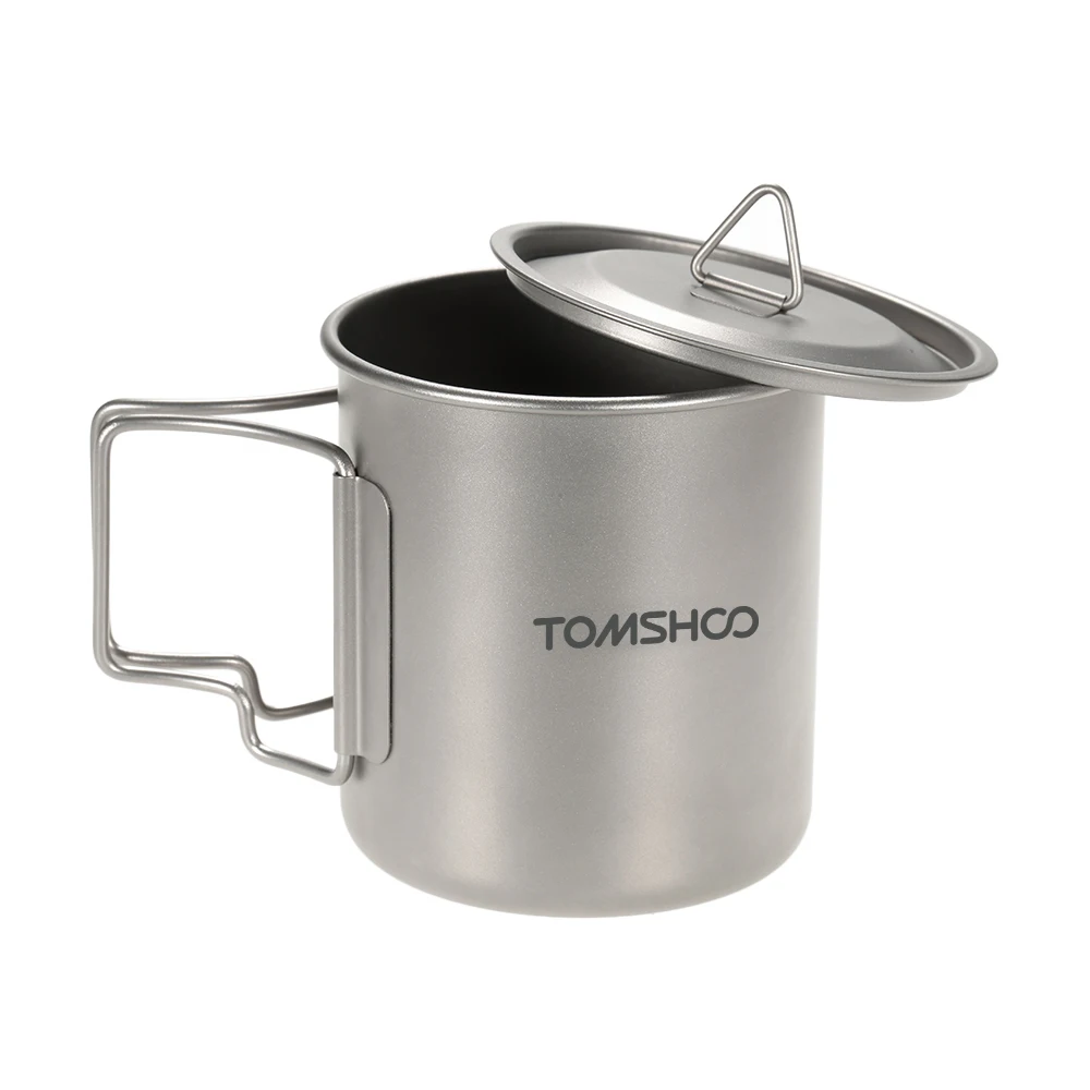Новинка TOMSHOO 420 мл титановая чашка для воды ультралегкий титановый горшок