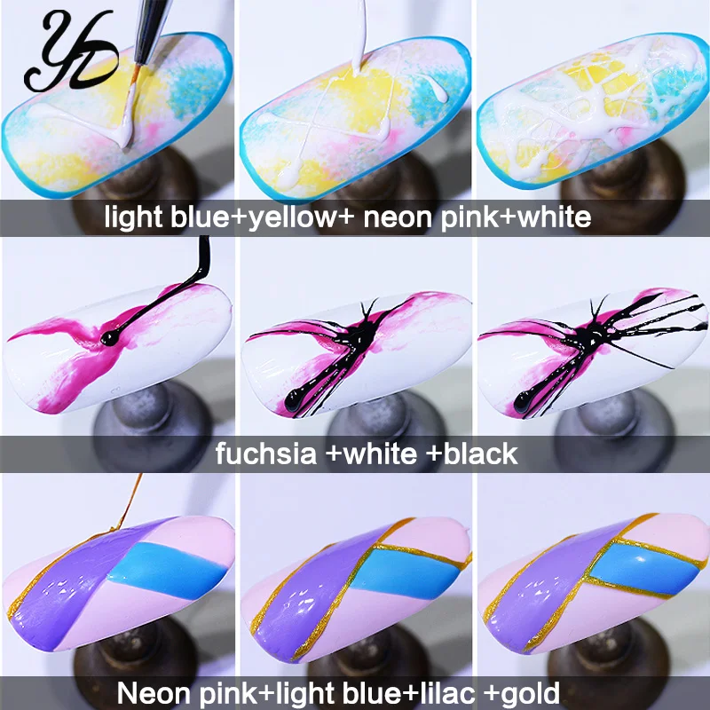 УФ Гель лак Yiday 1 шт. для рисования ультрафиолетовая/Светодиодная лампа линий