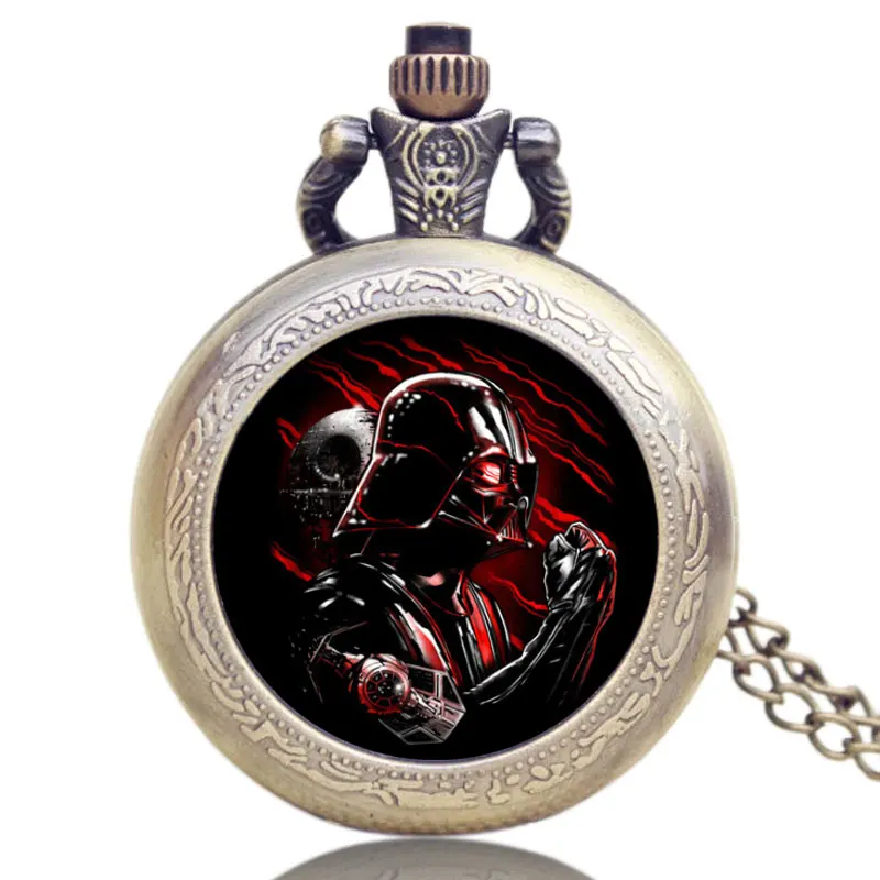 

Unique Pocket Watch Darth Vader Quartz Pocket Watches Women Cool Fob Clock Gifts for Boys Relogio De Bolso