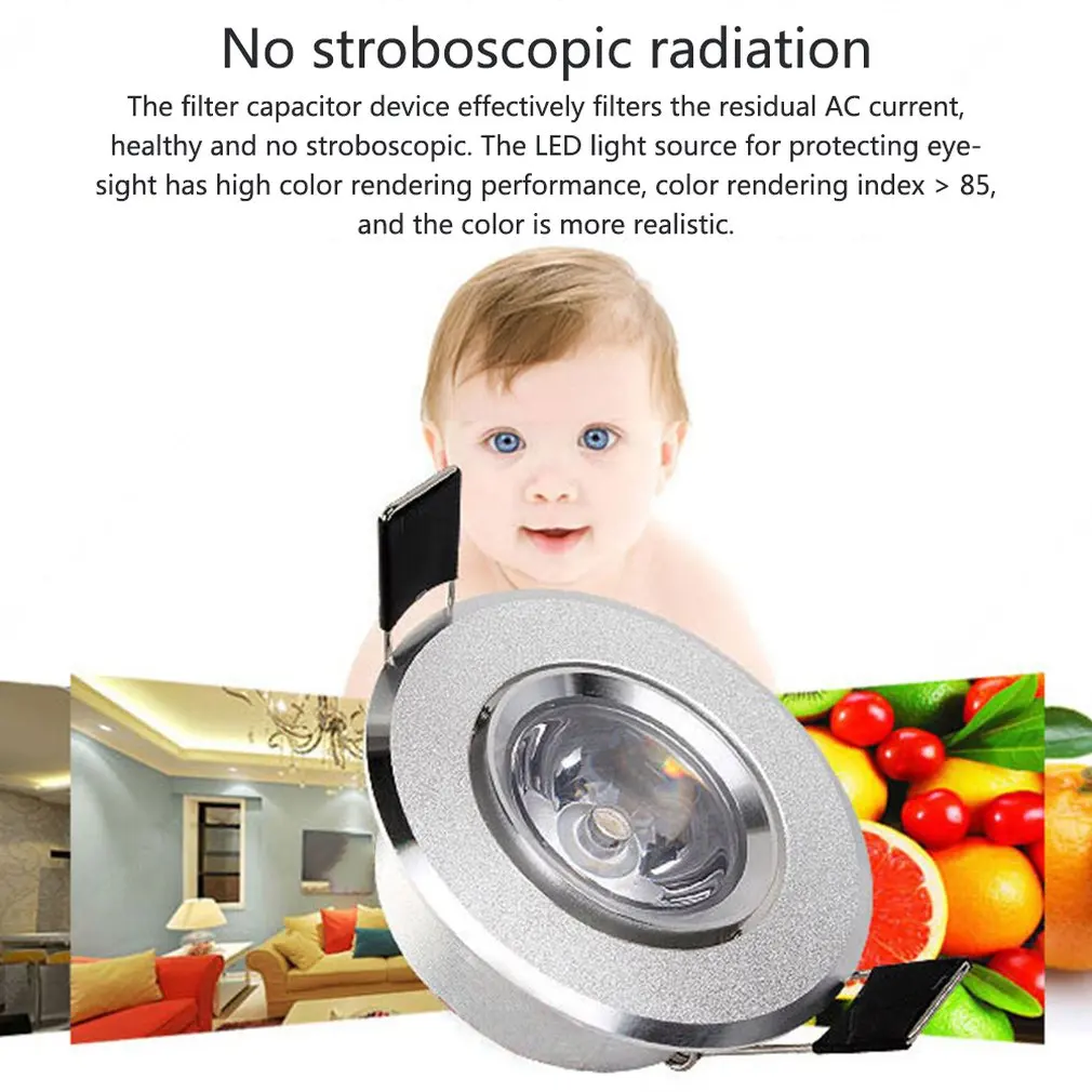 Светодиодный небольшой прожектор 1 Вт витрина мини светильник для шкафа