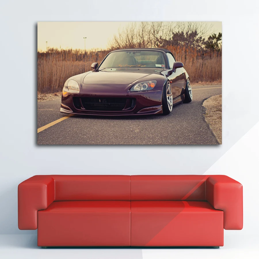 Honda s2000 спортивные автомобили Mini roadster супер автомобиль Wall Art постер Холст