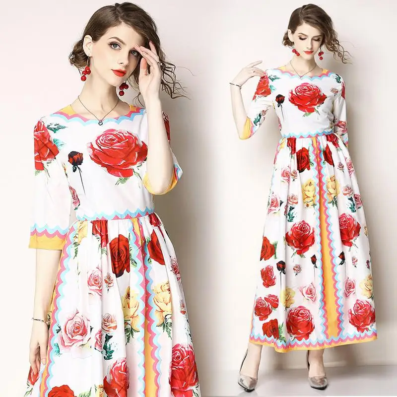 Высококачественное Брендовое женское длинное платье Boho с разрезом Vestidos