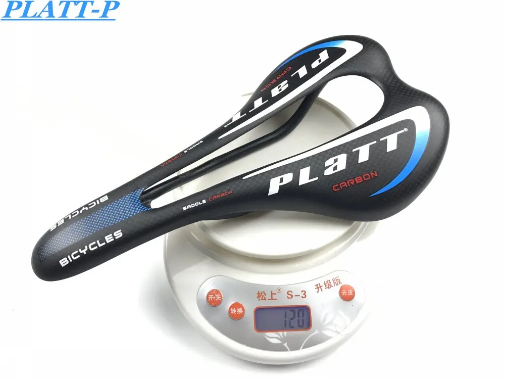 

8 colors Full Carbon Fiber Bike Saddles Mtb Mtb Seat Carpet Bicycle Parts 3 K Mat / Shiny Carbon Saddle Size 275 * 147mm