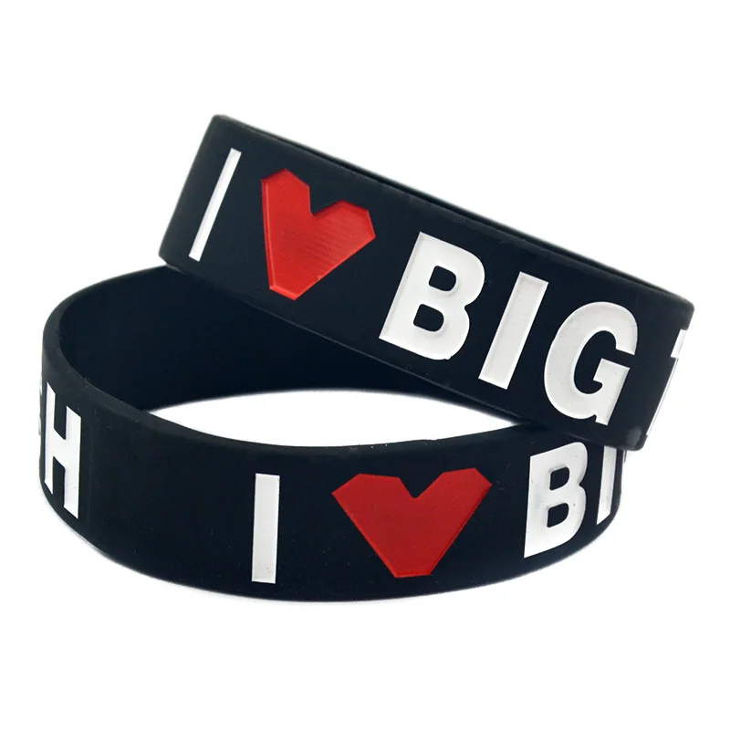 1 шт. силиконовый браслет с надписью I Love Big Time Rush шириной 3/4 дюйма для любителей