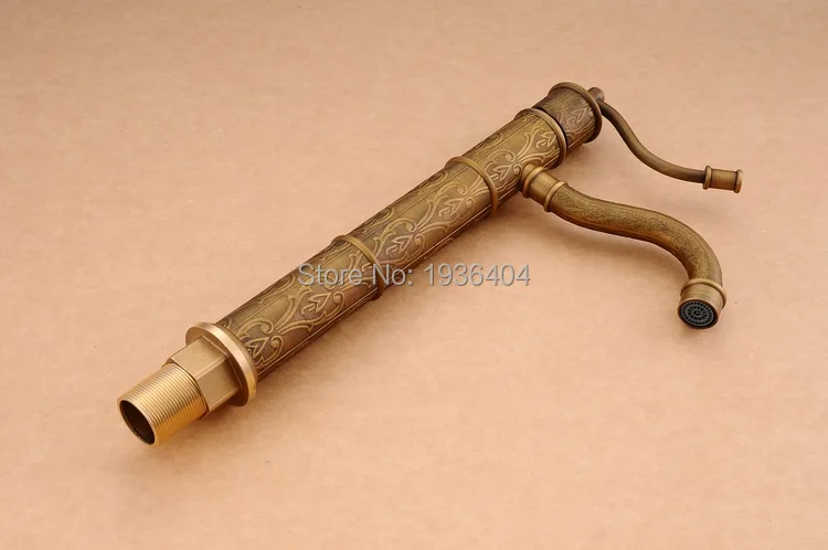 Новый дизайн роскошные Смесители для ванной комнаты античная латунь готовый