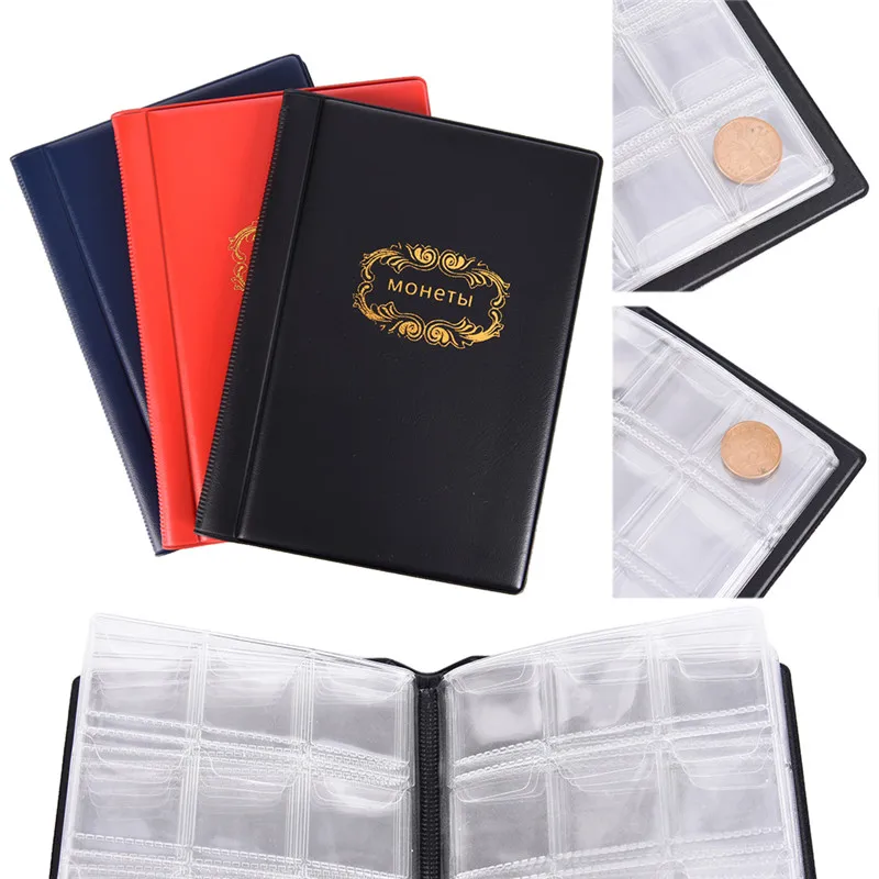 Альбом для монет русский 10 страниц 120 карманов 3 цвета|album book|coin albumrussian coin album |