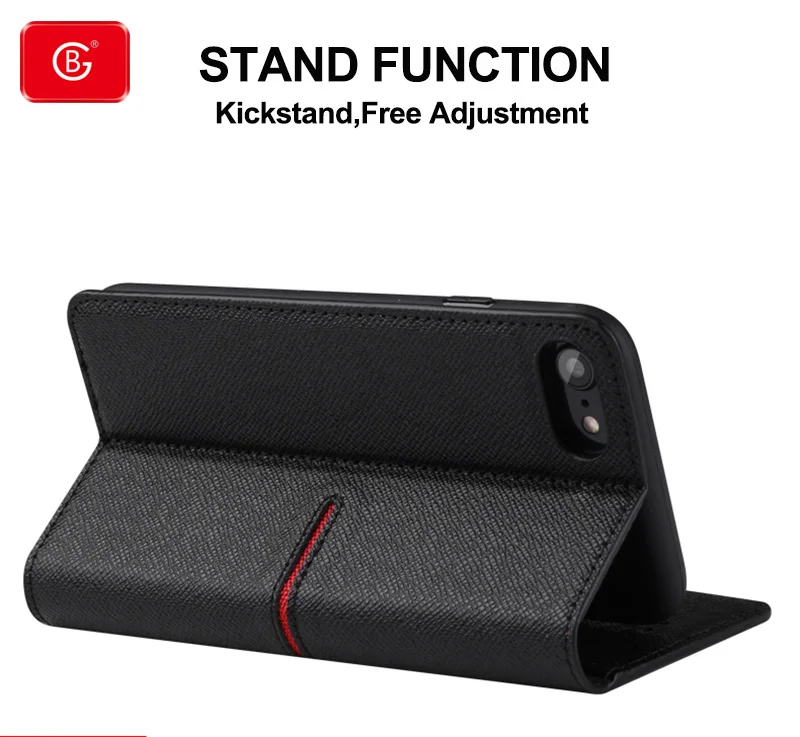 for iphone se 7 8 plus genuine leather case shockproof phone cover for iphone 6s plus luxury wallet protective flip cover cases free global shipping