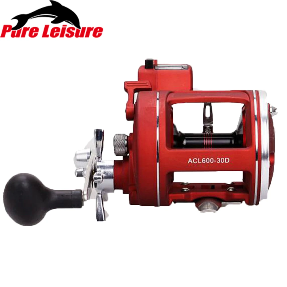PureLeisure ACL30D Лодка Рыболовная катушка 3 8: 1 барабанный Троллинг Катушка 12BB Drag Power