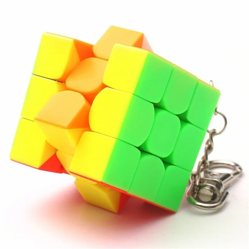 Moyu 40 мм 3x3x3 мини-Ключ Пряжка 3 шага магический куб mini3 шаг флуоресцентный