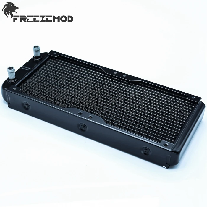 FREEZEMOD 240 мм ребра алюминиевый компьютер водяное охлаждение h радиатор 18 трубок для 2*12 см вентиляторов. SR-L240F10