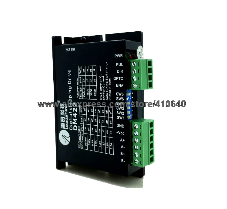 DM422 Leadshine 2 Phase Stepper Drive Max 36 V DC 0.5 to 2.2 A Matching With Nema 14 NEMA 15 and 17 Motor|Драйвер двигателя| |