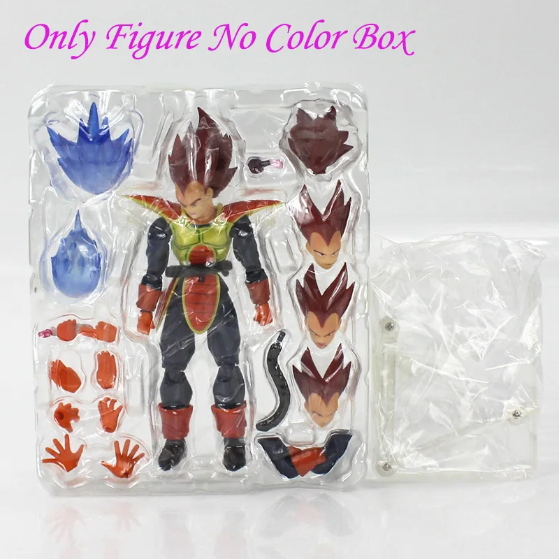 Vegeta no box Dragon Ball Z DBZ Son Gokou Гоку Гохан Вегета vegetto из ПВХ экшн игрушечная фигурка-модель куклы 15~ 17 см - Цвет: Vegeta no box