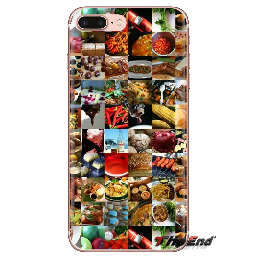 Ультратонкий чехол LVOE Junk Food Collage ART Pattern для LG G3 G4 Mini G5 G6 G7 Q6 Q7 Q8 Q9 V10 V20 V30 X Power 2 3 K10 K4 K8