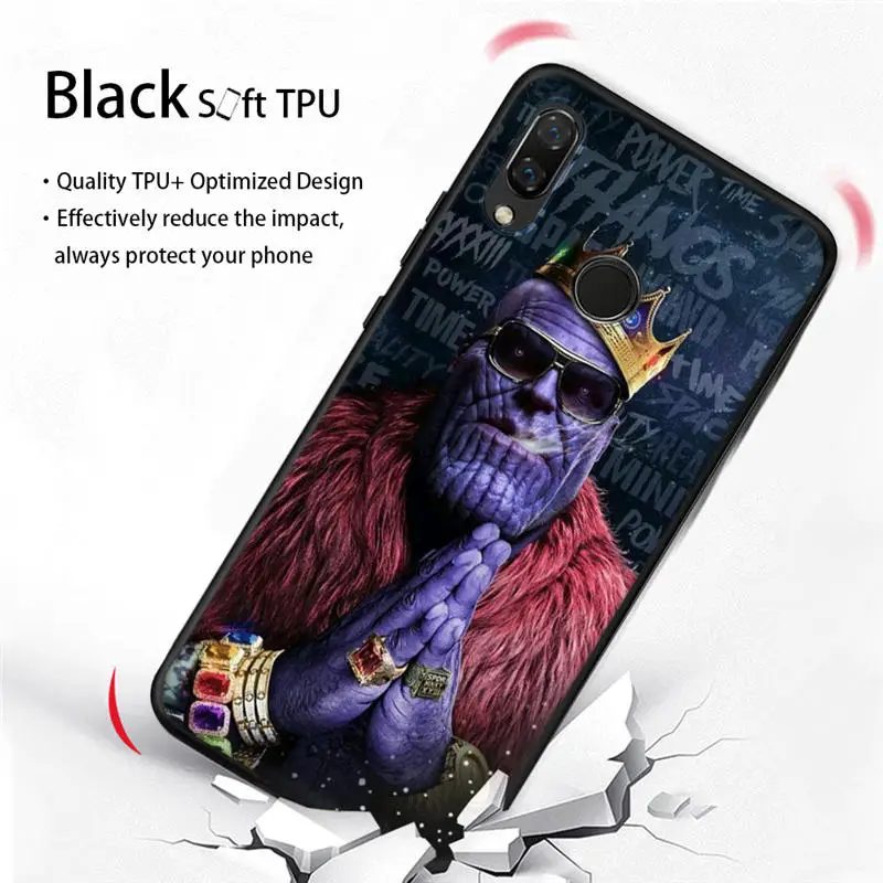 Чехол Marvel Мстители Герои милый Грут для Huawei Honor 20 Pro 10 9 9i 8 Lite 8X 8C 7A 7X V20 View 20 черный ТПУ чехол Etui