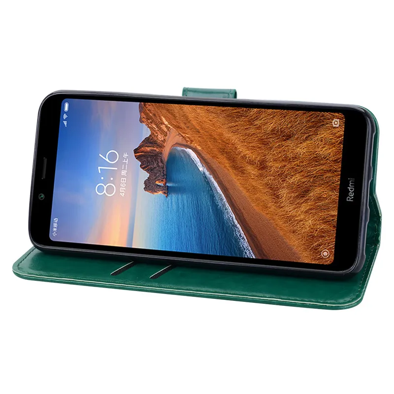 Чехол-книжка для Xiaomi Redmi 7A, чехол Redmi7a, мягкий чехол из ТПУ на заднюю панель, кожаный чехол-книжка для Xiomi Xiaomi Redmi 7A A7, чехол