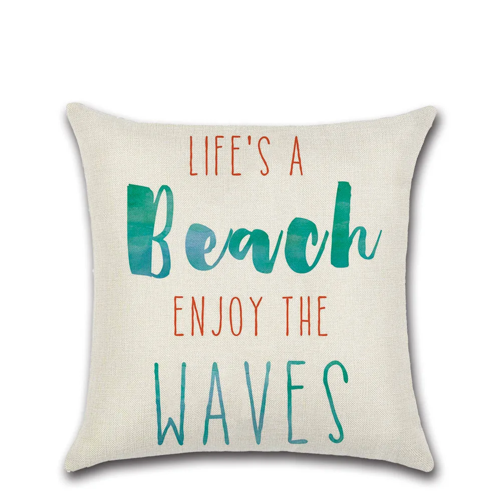 New style English phrase Cushion Cover Black and White Cotton linen Throw Pillow Case Pineapple cactus | Дом и сад
