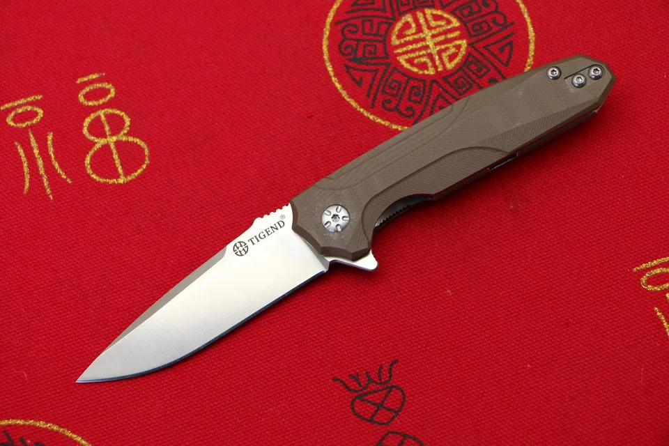 TIGEND CF1818 Флиппер складной нож D2 лезвие G10+ стальная ручка Кемпинг Охота Открытый выживания карманные кухонные ножи инструменты
