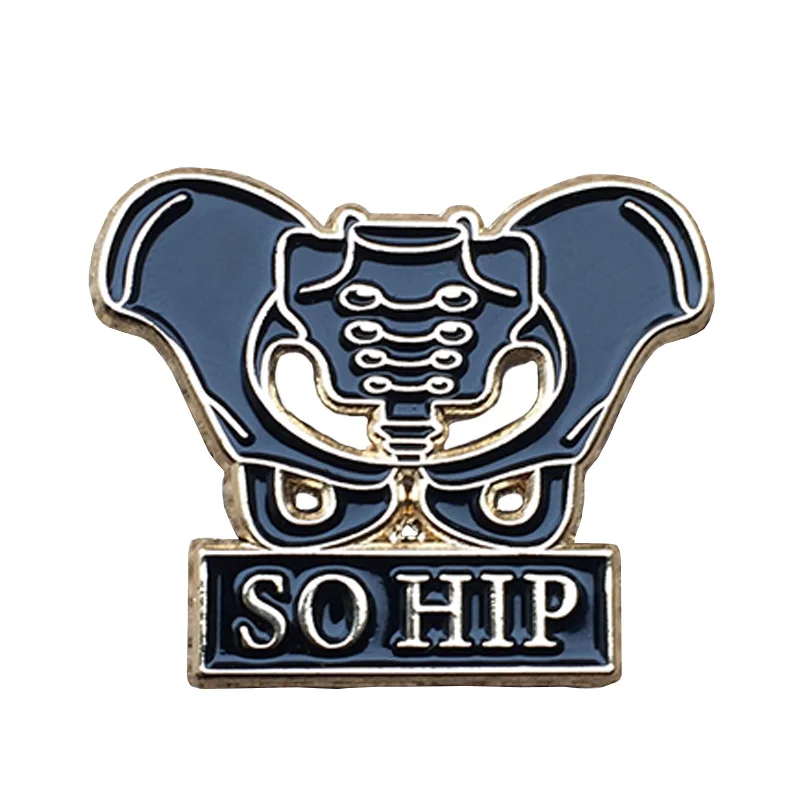 Эмалированный штифт SO HIP готический пастельный Скелетон анатомия хипстер гид по